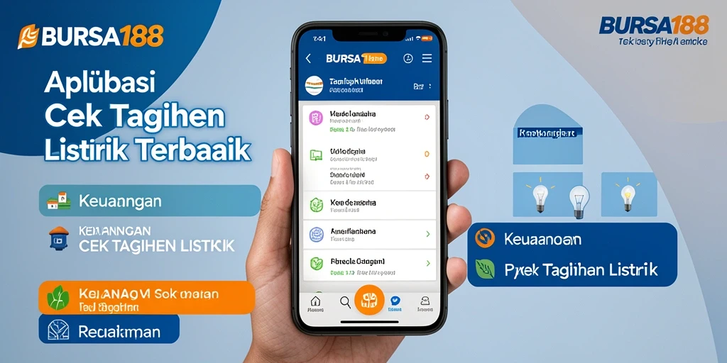 Tampilan antarmuka BURSA188 untuk cek tagihan listrik.