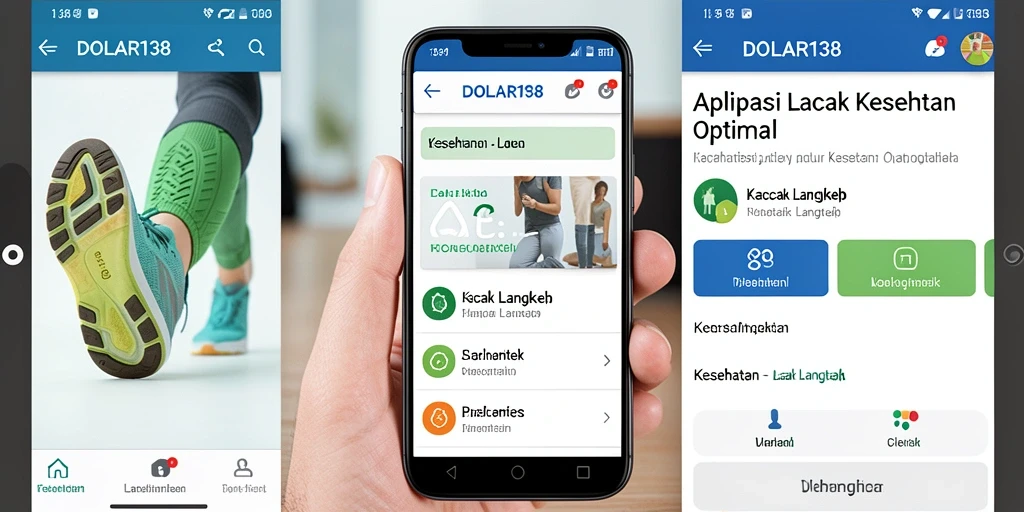 Antarmuka utama DOLAR138 yang menampilkan statistik Lacak Langkah.