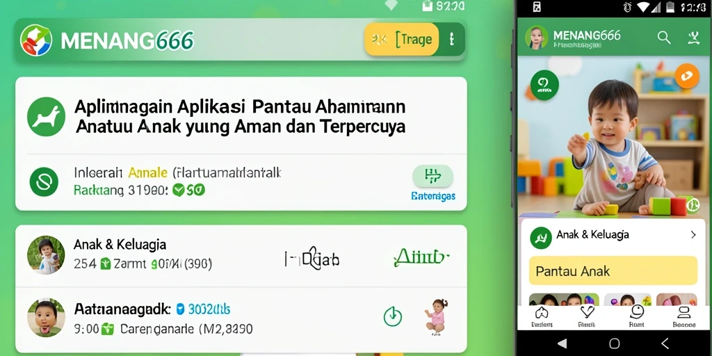 Antarmuka MENANG666 yang menarik dan informatif untuk pantau anak.