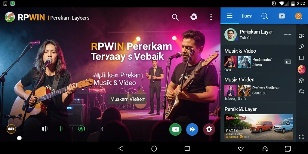 Antarmuka RPWIN yang sederhana dan fungsional untuk merekam layar.