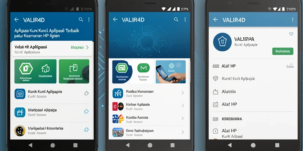 Antarmuka pengguna aplikasi Kunci Aplikasi VALIR4D yang sederhana dan modern.