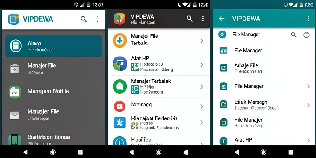 Tampilan antarmuka aplikasi VIPDEWA yang sederhana dan fungsional.