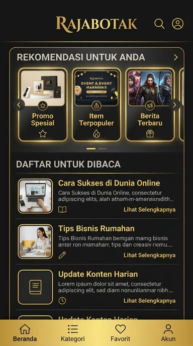 Rajabotak – Halaman Indeks Aplikasi Populer dan Kanal Uji